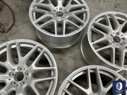 벤츠 GLE63 AMG 휠 도색 불량 재작업 약품 박리 제거 후, 사틴 블랙 + 실버 투톤 휠도색 + 레드 캘리퍼 도색 / 용인 처인구