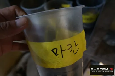 포르쉐 마칸 21인치 터보 휠 블랙 유광 휠도색, 레드 캘리퍼 도색. / 용인 처인구