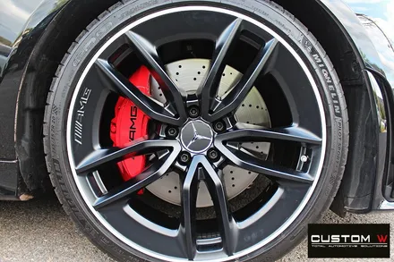 벤츠 CLS53 AMG 무광 투톤 휠도색 + 레드 캘리퍼 도색 / 용인 처인구