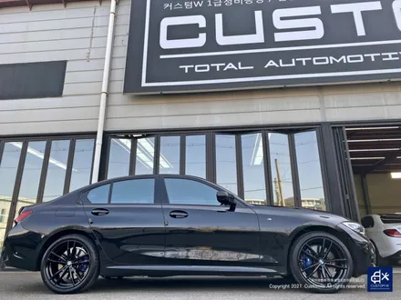 BMW G20 330e 잘못된 휠수리 이력 박리 후 블랙유광 휠도색 / 용인 처인구