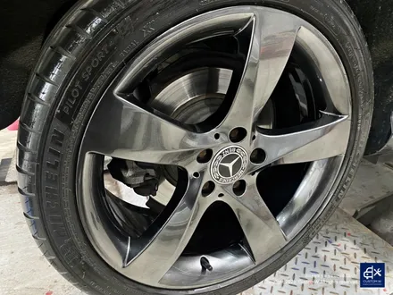 벤츠 C220d 휠수리 후 고스트 크롬 휠도색 / 용인 처인구