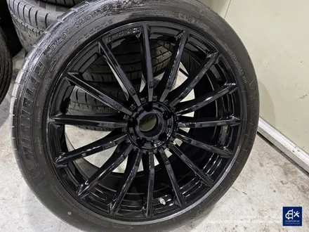 벤츠 GT43 AMG 휠수리 후 블랙유광 휠도색 + 레드 캘리퍼 도색 / 용인 처인구