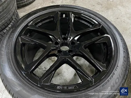 벤츠 GLE53 AMG 휠수리 후 블랙유광 휠도색 & 레드 캘리퍼 도색 / 용인 처인구