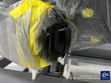 벤츠 G63 AMG G바겐 22인치 에디션 휠 블랙유광 휠도색 , 레드 캘리퍼 도색 / 용인 처인구