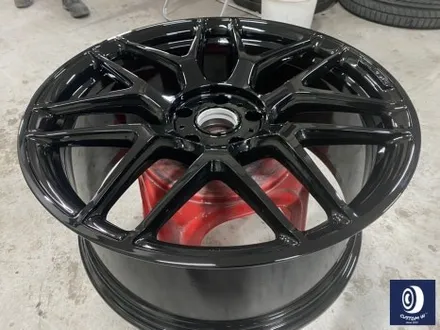 번호판도 장착되지 않은 신차 출고 작업_! / 벤츠 G63AMG 22인치 하이그로시 블랙 (검정 유광) 휠도색 (feat. 센터 휠 캡 주변 부품 모두 포함) / 용인 처인구