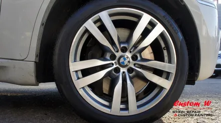 총체적 난국의  BMW X6M 휠복원(다이아몬드컷팅 휠수리), 완료 후 피렐리 PZERO 타이어 교체. / 용인 처인구