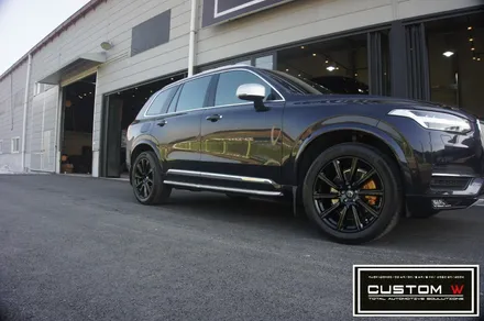 볼보 XC 90 블랙유광 휠도색, 골드 캘리퍼도색. / 용인 처인구
