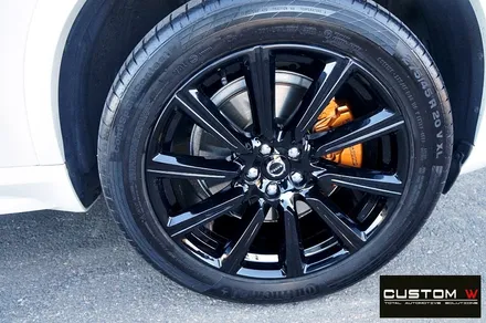 볼보 XC90 블랙유광 휠, 골드 캘리퍼 도색 / 용인 처인구