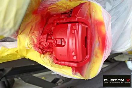 벤츠 CLS450 다이아몬드 컷팅 1개 휠복원 + 레드 캘리퍼 도색 / 용인 처인구