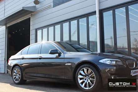 BMW F10 528i 18인치 터빈휠 상처 수리 후 고스트 크롬 휠도색 / 용인 처인구