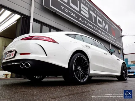 벤츠 GT43 AMG 블랙실버 투톤 유광 휠도색 & 카본 세라믹 골드 캘리퍼도색 / 용인 처인구