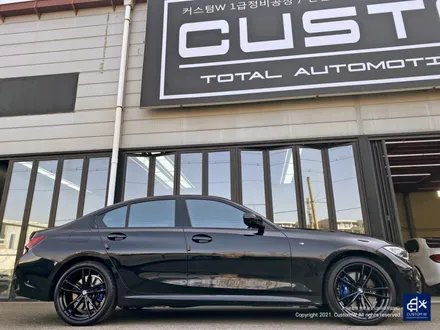 BMW G20 330e 잘못된 휠수리 이력 박리 후 블랙유광 휠도색 / 용인 처인구