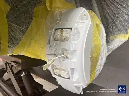 벤츠 GLE53 AMG 블랙유광 휠도색 + 레드 캘리퍼 도색 / 용인 처인구