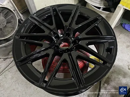 벤츠 GT43 AMG 블랙유광 휠도색 + 옐로우 캘리퍼 도색 / 용인 처인구