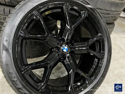 BMW X6 40i 신차 741M 블랙유광 휠도색 + 레드 캘리퍼 도색 / 용인 처인구