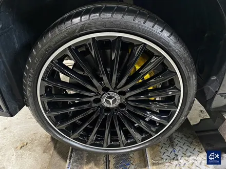 벤츠 CLS450 휠수리 후 블랙 실버 투톤 유광 휠도색 / 용인 처인구