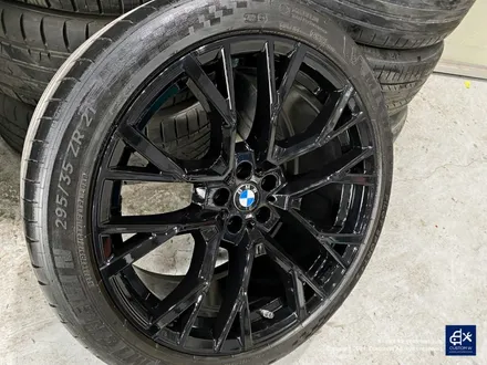 BMW X5M 809M 휠수리 후 블랙유광 휠도색 / 용인 처인구
