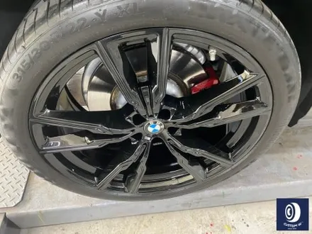 BMW X6 M50i 747M 22인치 휠 상처 수리 후, 블랙 유광 도색 / 용인 처인구