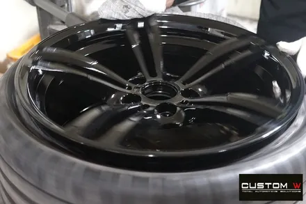 BMW M3,M4 437M 휠 상처 수리 후, 블랙 유광 휠도색. / 용인 처인구