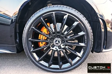 벤츠 CLS400d 블랙유광 휠도색 & 골드 캘리퍼 도색 / 용인 처인구