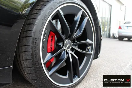 벤츠 CLS53 AMG 무광 투톤 휠도색 + 레드 캘리퍼 도색 / 용인 처인구