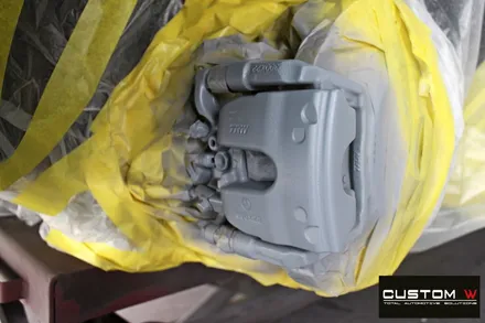 벤츠 CLS300d 블랙유광 휠도색 + 레드 캘리퍼 도색 / 용인 처인구
