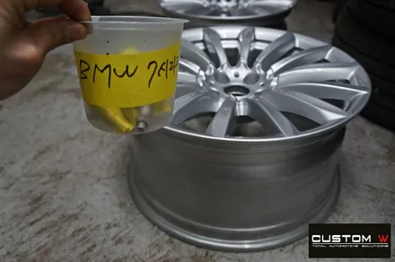 BMW G12 730Ld 휠 상처 수리 후 실버 휠복원 / 용인 처인구
