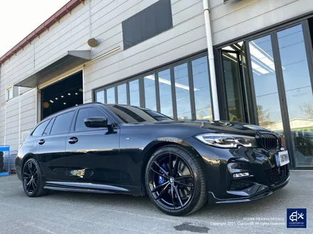 BMW G20 320d 투어링 791M 휠수리 후 블랙유광 휠도색 / 용인 처인구