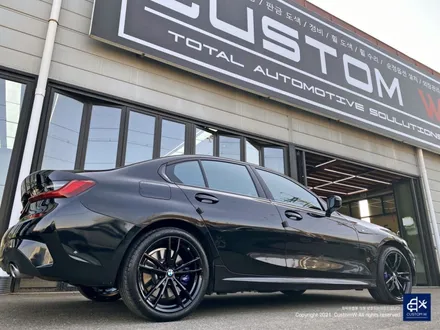BMW G20 330e 잘못된 휠수리 이력 박리 후 블랙유광 휠도색 / 용인 처인구