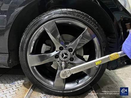 벤츠 C220d 휠수리 후 고스트 크롬 휠도색 / 용인 처인구