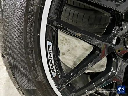 벤츠 G63 AMG G바겐 22인치 블랙 실버 투톤 유광 휠도색 / 용인 처인구