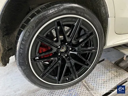 벤츠 GT43 AMG 블랙 실버 투톤 유광 휠도색 / 용인 처인구