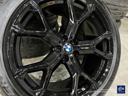 BMW X6 40i 신차 741M 블랙유광 휠도색 + 레드 캘리퍼 도색 / 용인 처인구