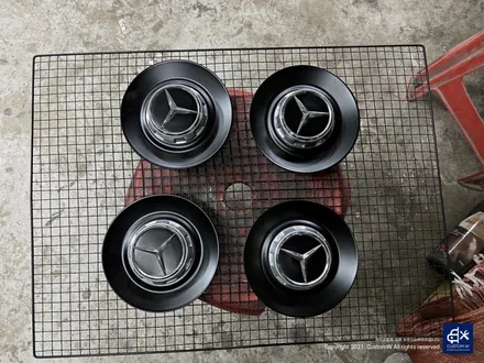 벤츠 S63 AMG 쿠페 휠수리 후 블랙 실버 투톤 무광 휠도색 / 용인 처인구