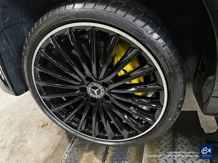벤츠 CLS450 휠수리 후 블랙 실버 투톤 유광 휠도색 / 용인 처인구