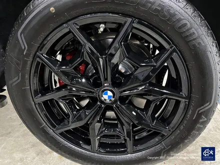BMW X4 887M 휠수리 후 블랙유광 휠도색 / 용인 처인구