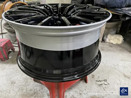 벤츠 GT43 AMG 휠수리 후 투톤 유광 휠도색 + 카본 세라믹 골드 캘리퍼 도색 / 용인 처인구