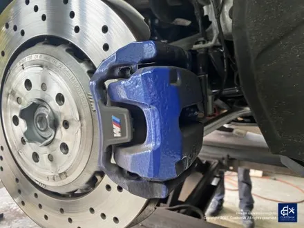 BMW G80 M3 블랙유광 휠도색 + 애시드 그린 캘리퍼 도색 / 용인 처인구