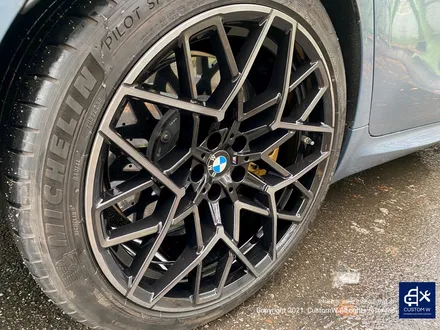 난이도가 높은  BMW M8  그란 쿠페 컴페티션 813M 휠 상처 수리 후, 다이아몬드 커팅 휠 복원 / 용인 처인구