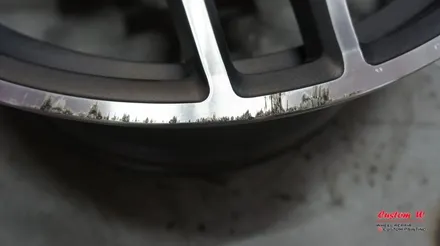 ML의 후속 벤츠 GLE 63AMG 다이아몬드컷팅 휠수리, 63S AMG 캘리퍼처럼 레드로 캘리퍼도색. / 용인 처인구