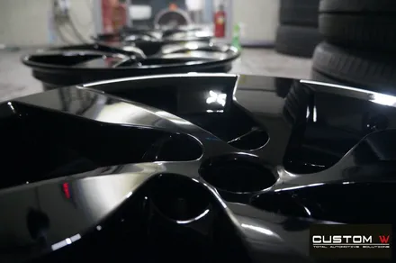재규어 E 페이스 ( E-PACE ) 블랙유광 휠도색, 캘리퍼 도색. / 용인 처인구
