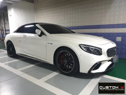 벤츠 S63 AMG 카브리올레 무광 블랙 실버 투톤 휠도색. / 용인 처인구