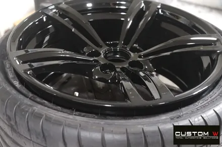 BMW M3,M4 437M 휠 상처 수리 후, 블랙 유광 휠도색. / 용인 처인구