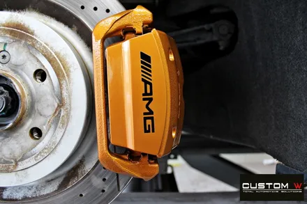 벤츠 GT AMG 쿠페 정확한 공정으로 블랙유광 휠 도색, 골드 캘리퍼 도색 / 용인 처인구