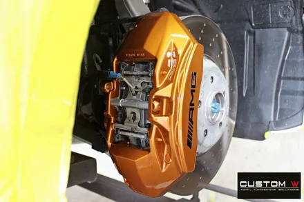 벤츠 CLS53 AMG 투톤무광 휠도색 + 카본 세라믹 골드 캘리퍼 도색 / 용인 처인구