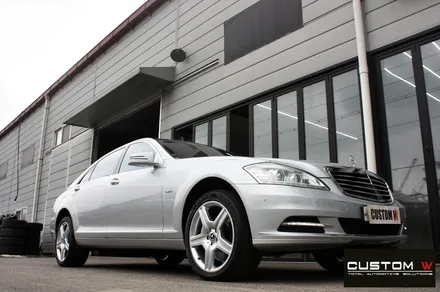 벤츠 W221 S500 기존 잘못된 휠수리 도색 이력 약품 박리 후 하이퍼 실버 휠도색 / 용인 처인구
