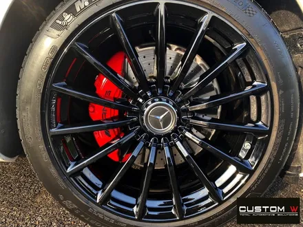 벤츠 GT43 AMG 블랙 유광 휠도색 + 레드 캘리퍼 도색 / 용인 처인구