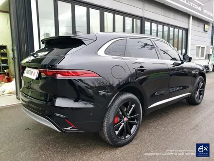 재규어 F-Pace(F페이스) 블랙유광 휠도색 + 레드 캘리퍼 도색 / 용인 처인구