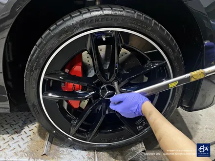 벤츠 E53 AMG 블랙 실버 투톤 유광 휠도색 / 용인 처인구