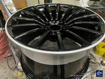 벤츠 GT43 AMG 휠수리 후 블랙실버 투톤 유광 휠도색 / 용인 처인구